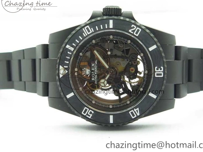 0523 Submariner 116610 Andrea Pirlo DLC ROF Best Edition Carbon Bezel on Skeleton DIal SA QuickDry 2790